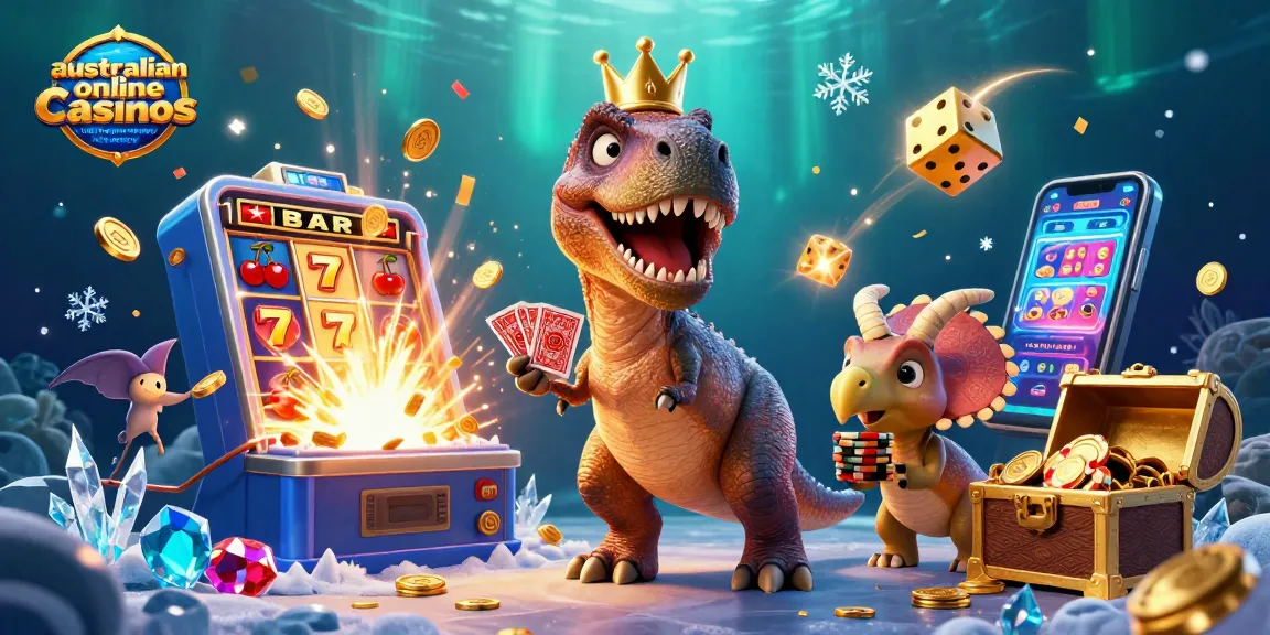 Experience the excitement of australian online casinos with fast payouts real money in a vibrant 3D casino scene.