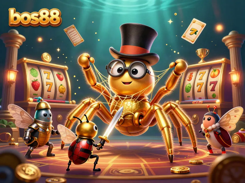 Experience thrilling gameplay with bos88's engaging slots and a dynamic casino scene.
