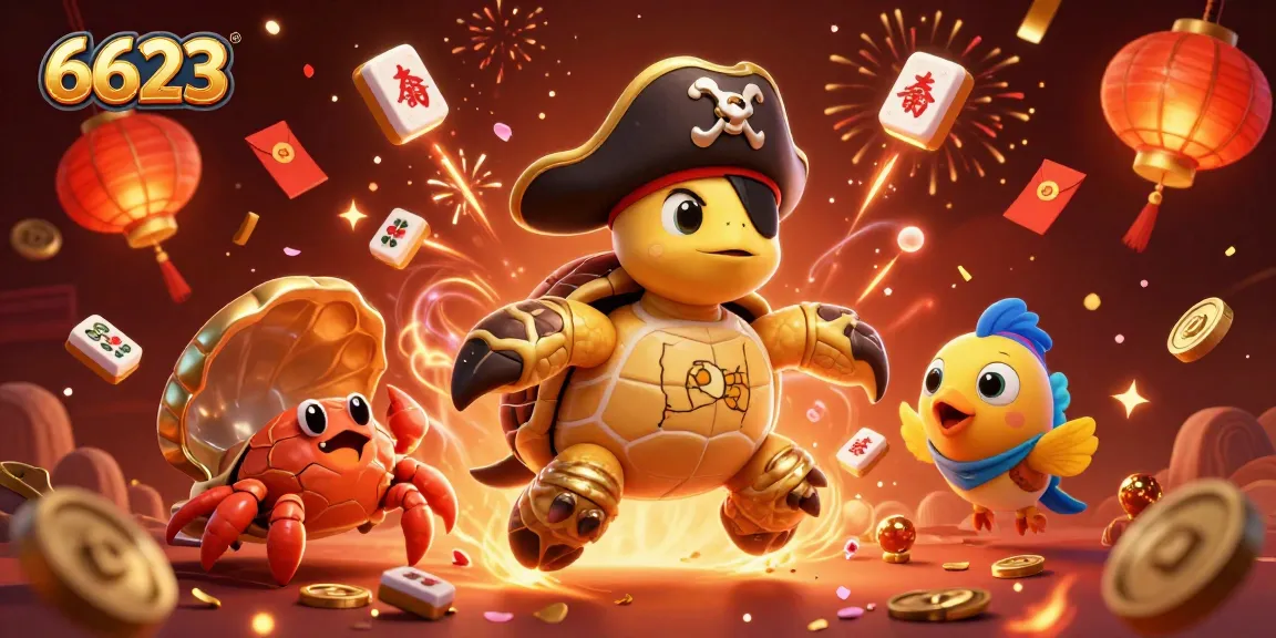 Experience the thrill of 6623 casino gaming with a vibrant 3D cartoon scene featuring dynamic characters and elements.