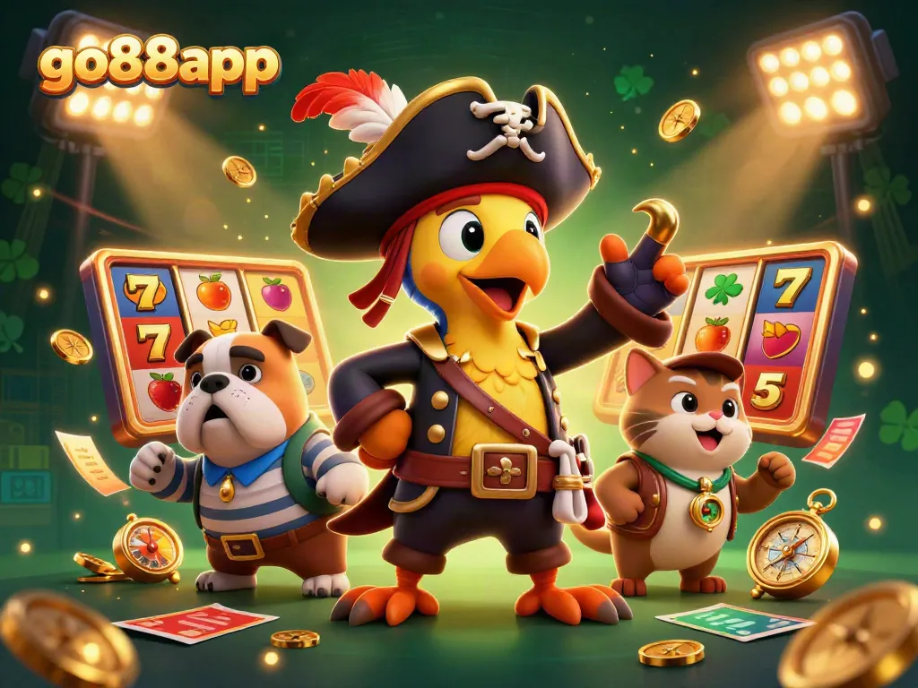 Experience fun gaming adventures at go88app with vibrant characters and exciting slot elements
