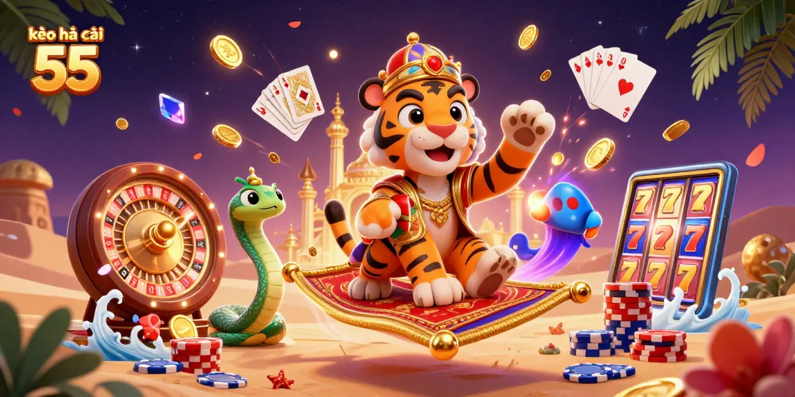 Place bets and win big with kèo nhà cái 55’s dynamic casino illustration
