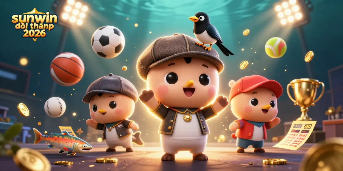 Experience the thrill of sunwin đổi thưởng 2026 with playful characters and exciting sports elements.